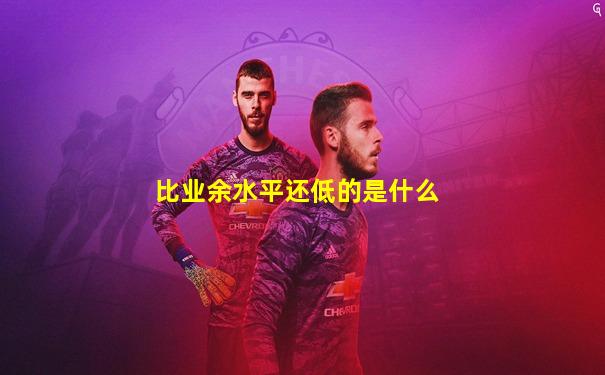 比业余水平还低的是什么